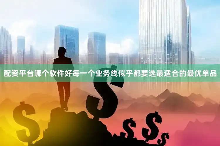 配资平台哪个软件好每一个业务线似乎都要选最适合的最优单品